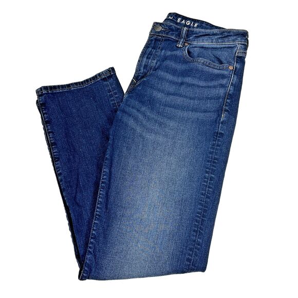 American Eagle Airflex+ Original Straight Men's 32 x 30 Dark Wash Jeans - Picture 1 of 11